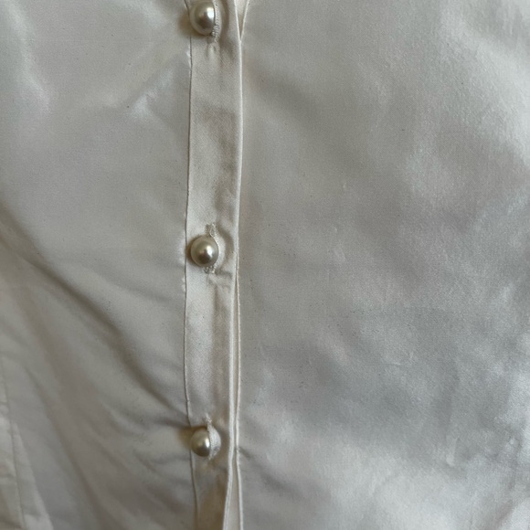 Rafael cennamo white blouse, bell sleeves small/medium - Picture 2 of 6